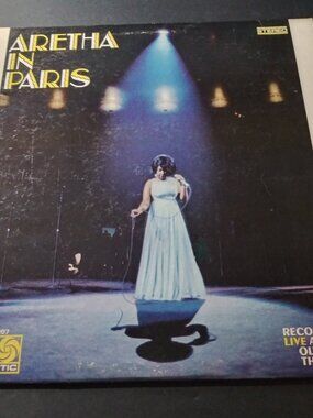 Aretha Franklin – Aretha In Paris VG+ Reissue Atlantic SD-8207 LP Record 1968